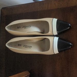 St. John Color Block Leather Pumps